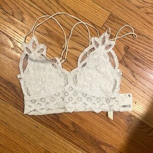 free people intimates white small bra